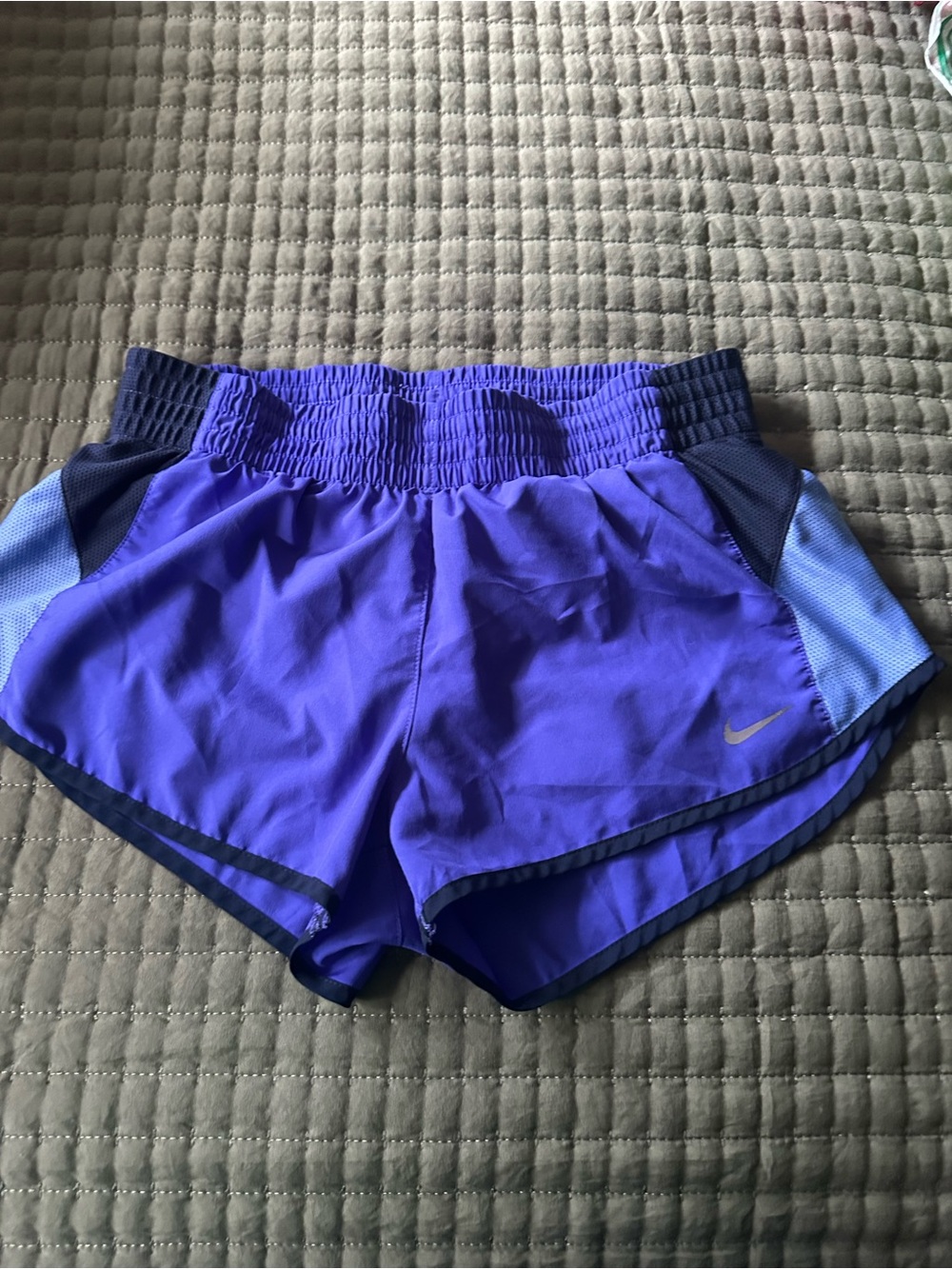 Nike Women's Violet Performance Running Shorts with Contrast Panels